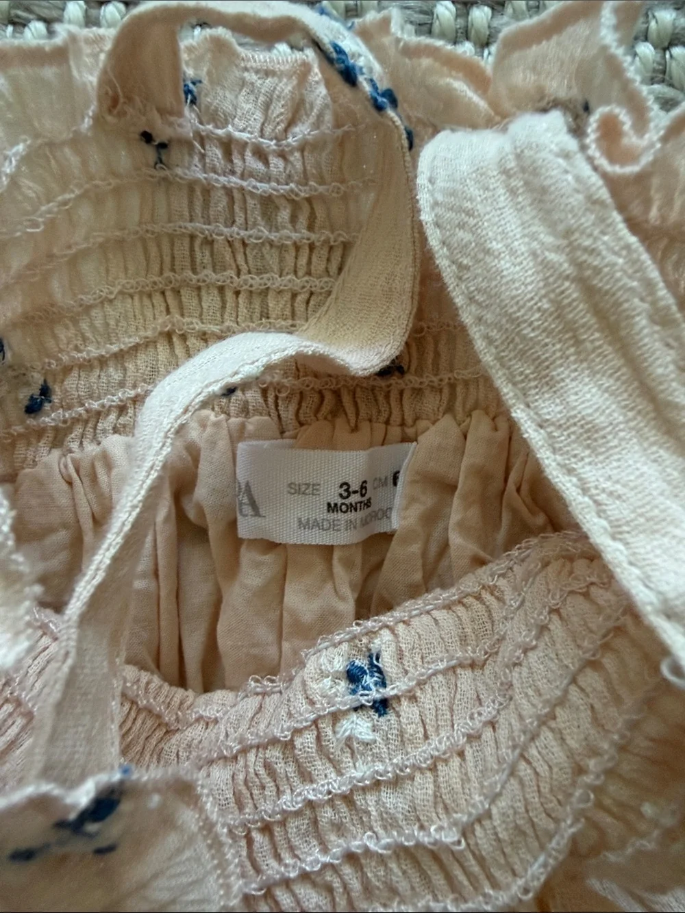 ZARA 3-6m floral romper baby girl